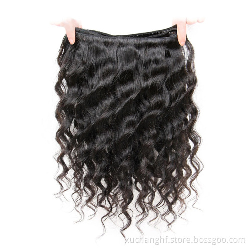 Xuchang Factory Human Hair Weave Bundles 100% Human Hair Extension Loose Deep Raw Virgin Cuticle Aligned Peruvian Hair